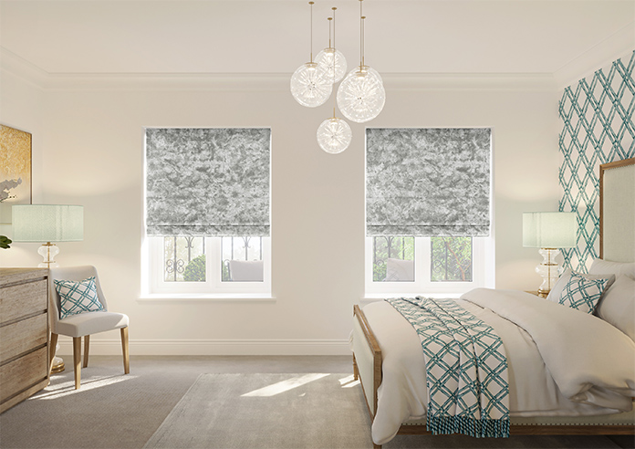 Cyrus Crushed Velvet, Glint - Roman Blind - Image 8